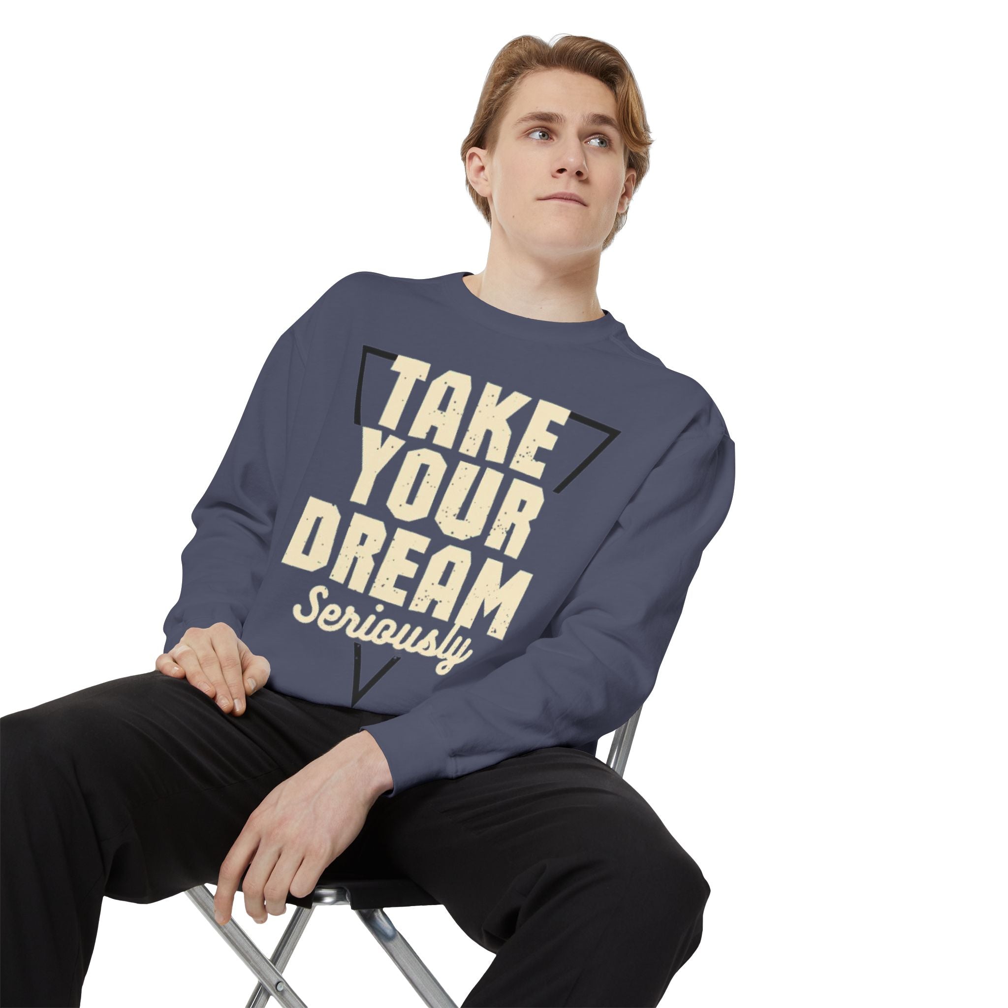 Motivational Sweatshirt: Take Your Dream Seriously, Cozy Unisex Sweatshirt, Dream Chaser Apparel, Perfect Gift for Entrepreneurs, [...]