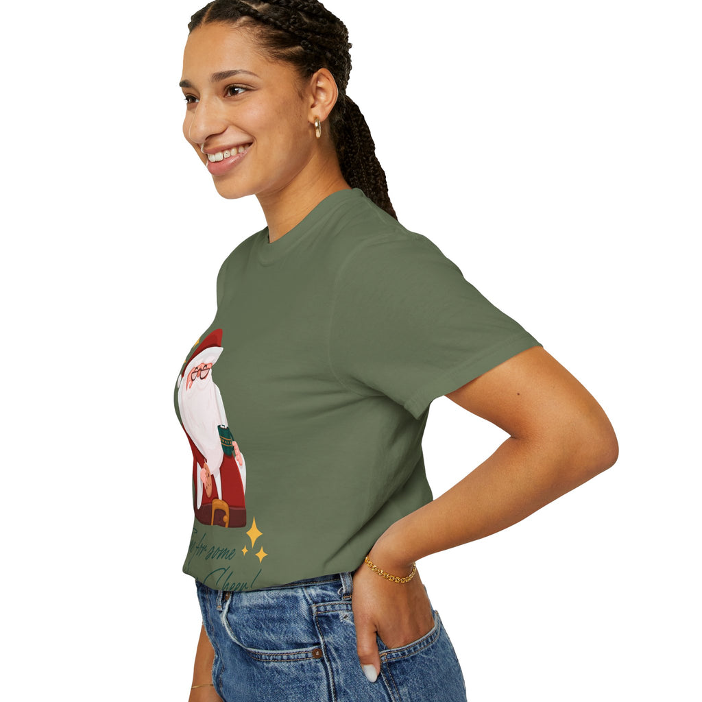 Festive Christmas T-Shirt, Holiday Apparel, Santa Graphic Tee, Unisex Christmas Gift, Seasonal Outfit, Cheerful Holiday Wear