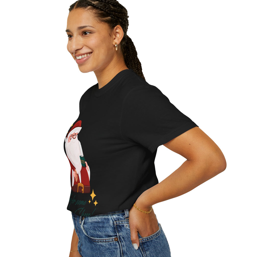 Festive Christmas T-Shirt, Holiday Apparel, Santa Graphic Tee, Unisex Christmas Gift, Seasonal Outfit, Cheerful Holiday Wear