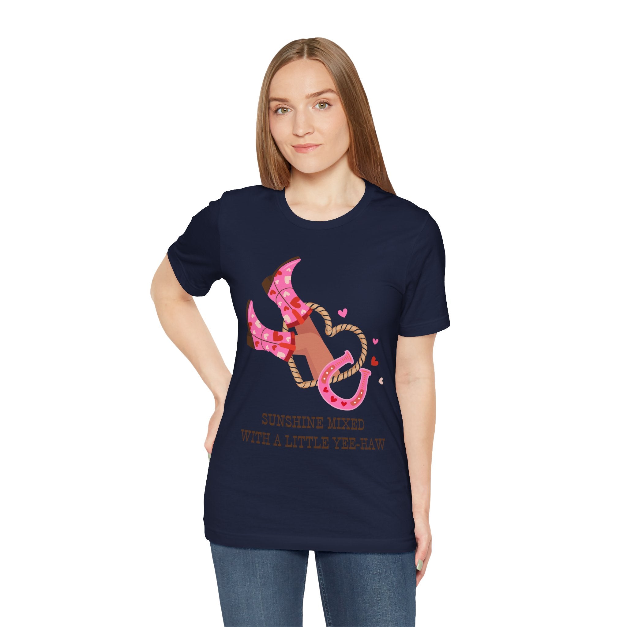 Playful Cowboy Graphic Tee - Perfect for Rodeos, Country Concerts, and Summer Gatherings, Casual Wear, Gift for Country Lovers, Fun Outfits