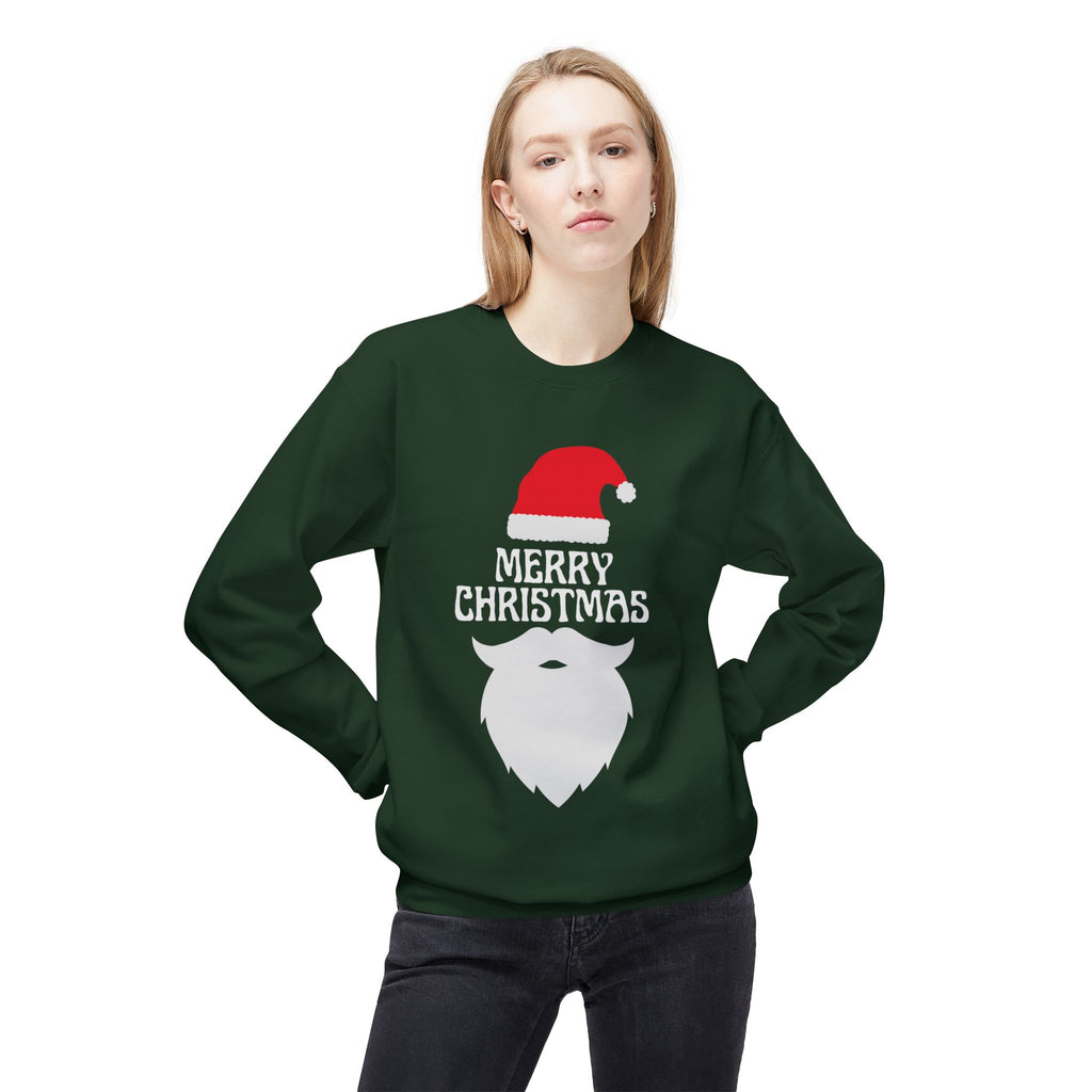 Christmas Sweatshirt, Unisex Fleece Crew, Merry Christmas Sweater, Holiday Apparel, Seasonal Gift, Winter Comfort