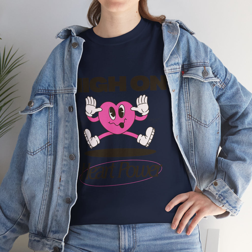Heart Power Unisex T-Shirt Design | Graphic Tee for Men & Women | Streetwear Aesthetic T-Shirt