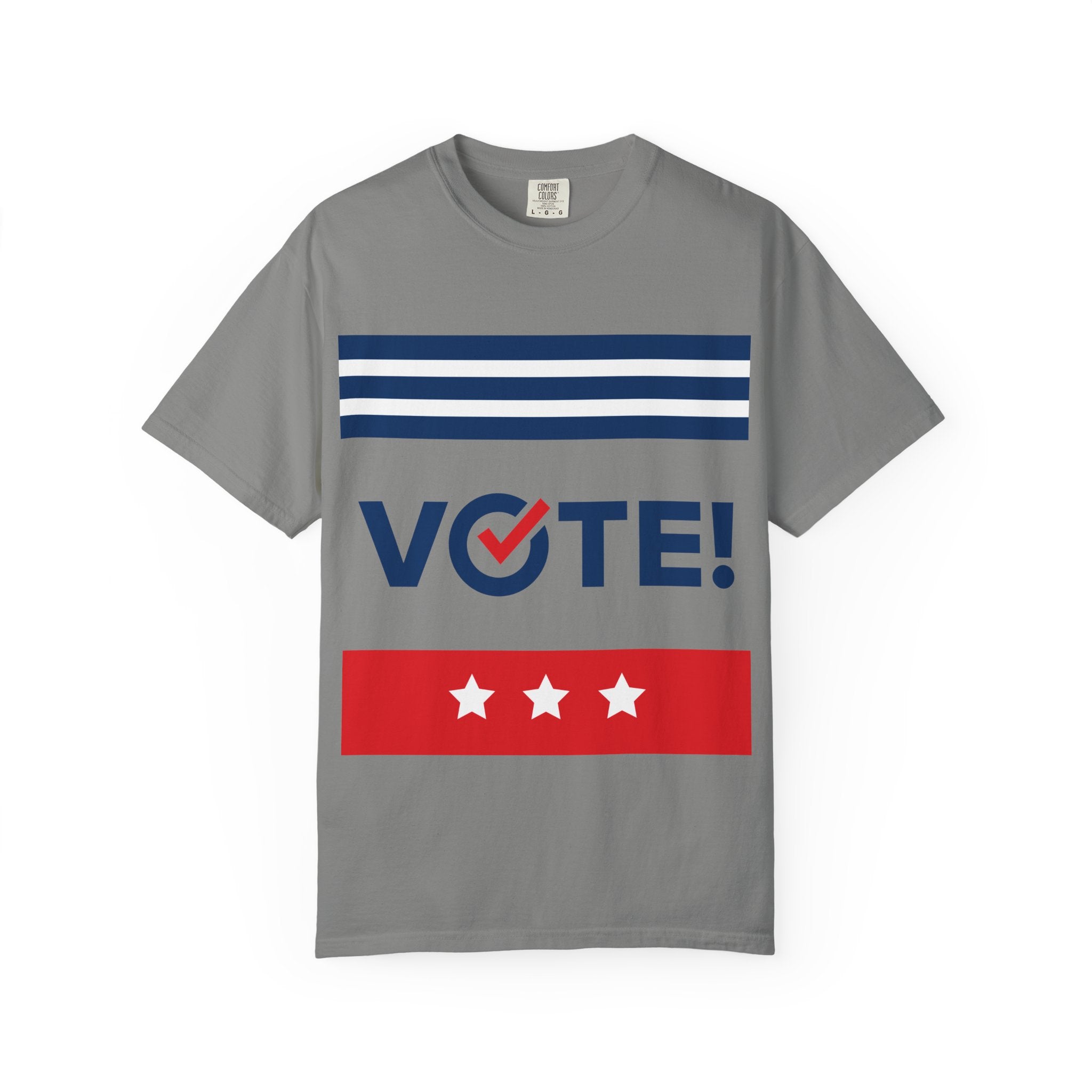 Vote! Garment-Dyed T-Shirt | Unisex Voter Apparel, Election Day Outfit, Political Statement Tee, Casual Advocacy Shirt, Gift for Activists