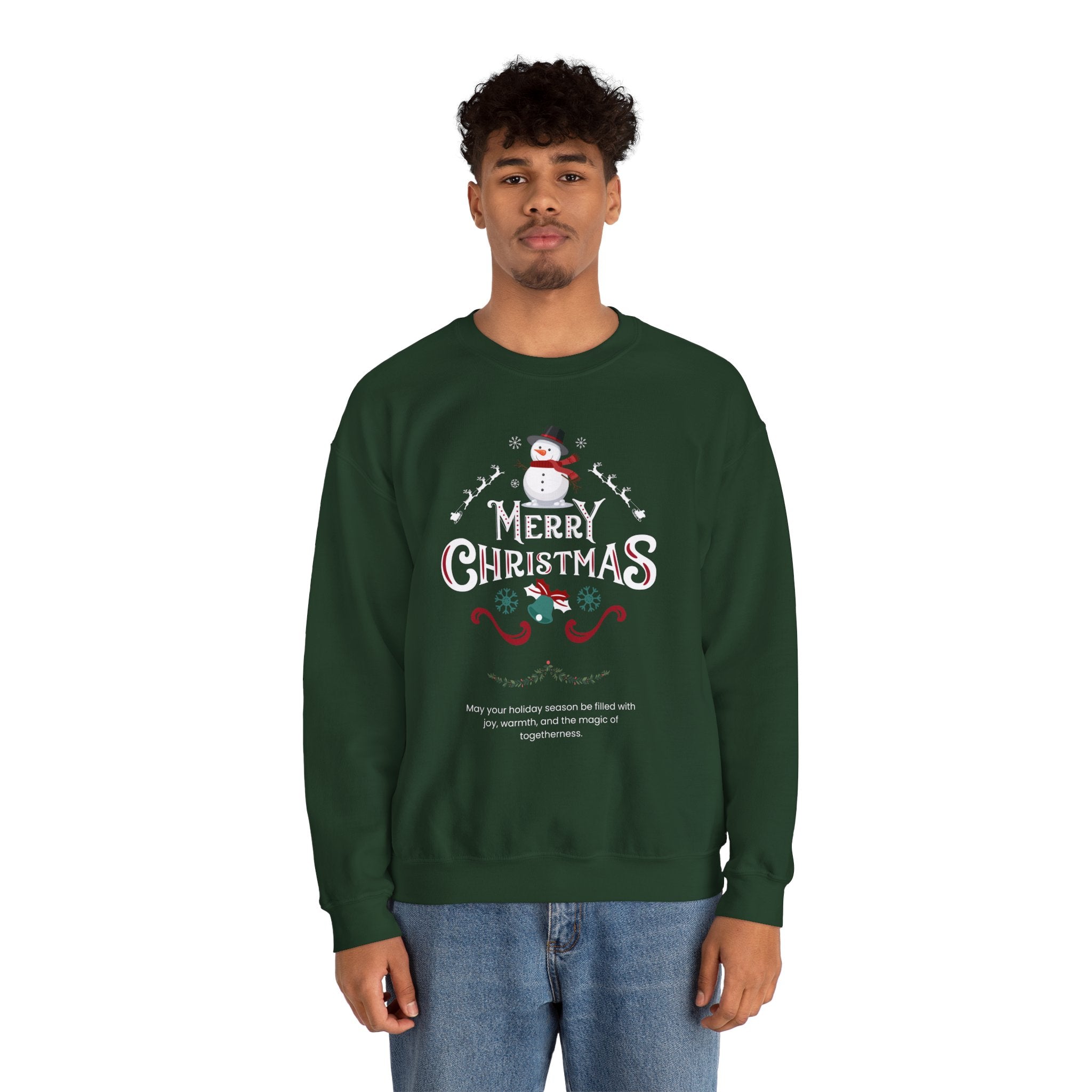 Cozy Holiday Crewneck Sweatshirt - Festive Christmas Design, Unisex Christmas Apparel, Winter Casual Wear, Gift for Her, Holiday Sweater