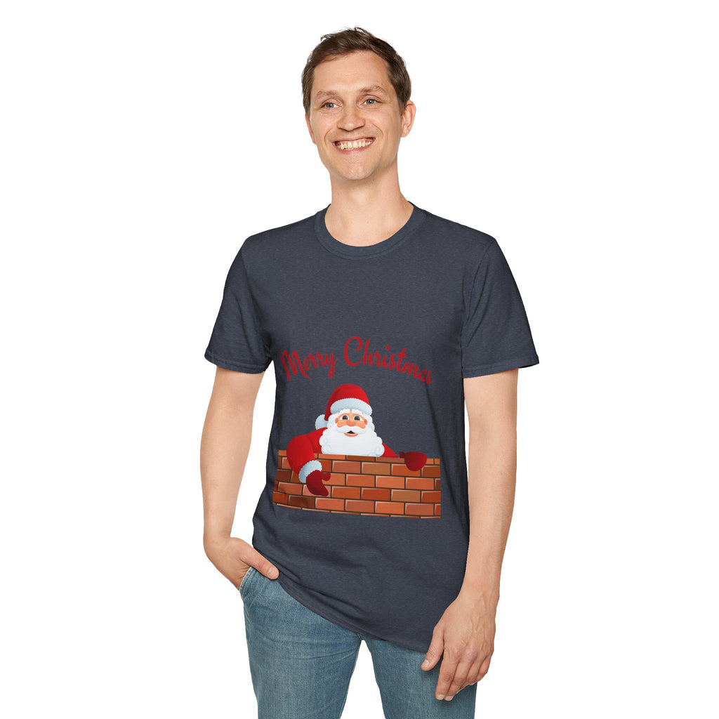 Merry Christmas Santa T-Shirt, Holiday Tee, Unisex Christmas Top, Festive Shirt, Gift for Him/Her, Family Reunion Apparel
