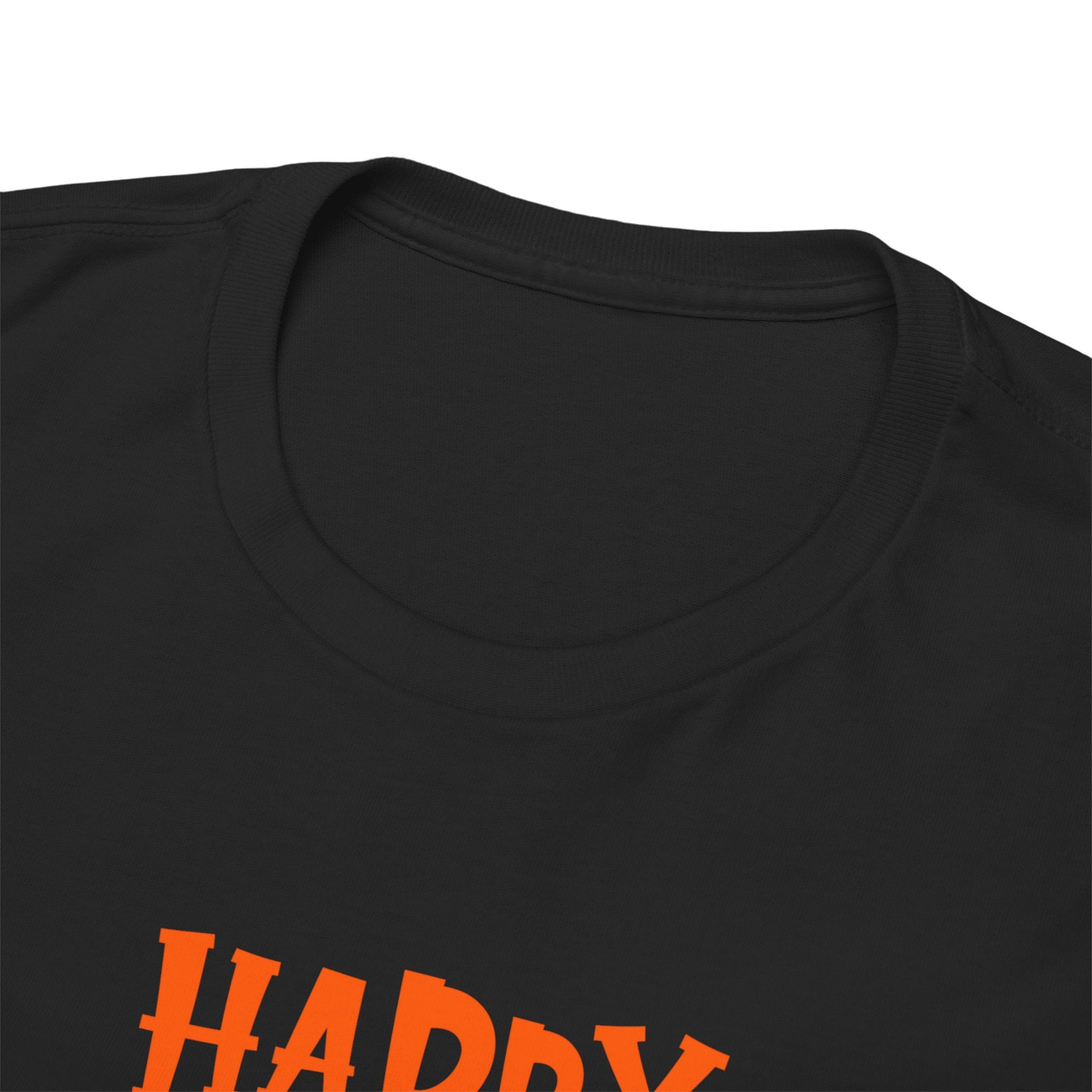 Happy Halloween Ghost Tee, Unisex Cotton T-Shirt, Halloween Apparel, Fall Fashion, Cute Halloween Gift, Ghost Tee