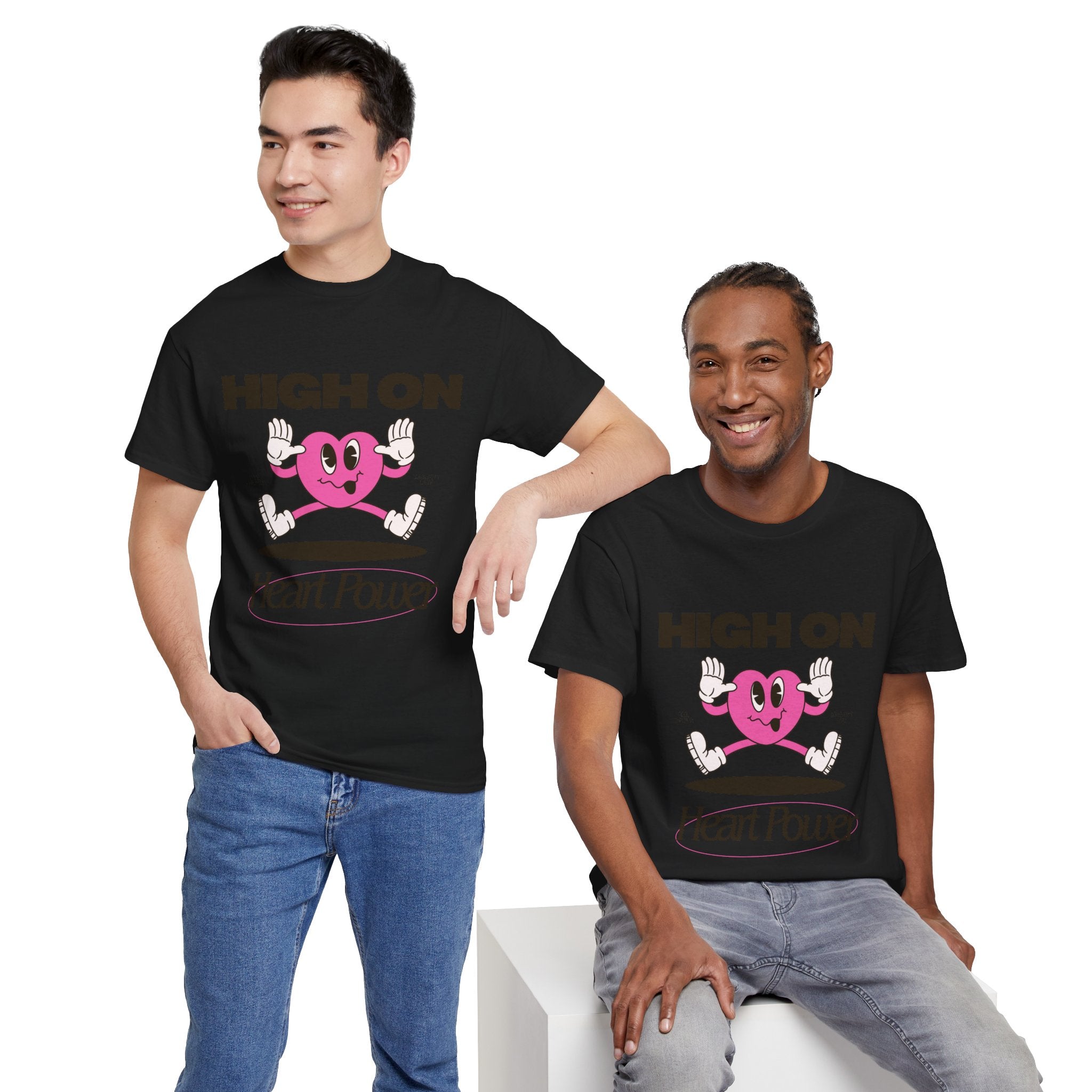Heart Power Unisex T-Shirt Design | Graphic Tee for Men & Women | Streetwear Aesthetic T-Shirt