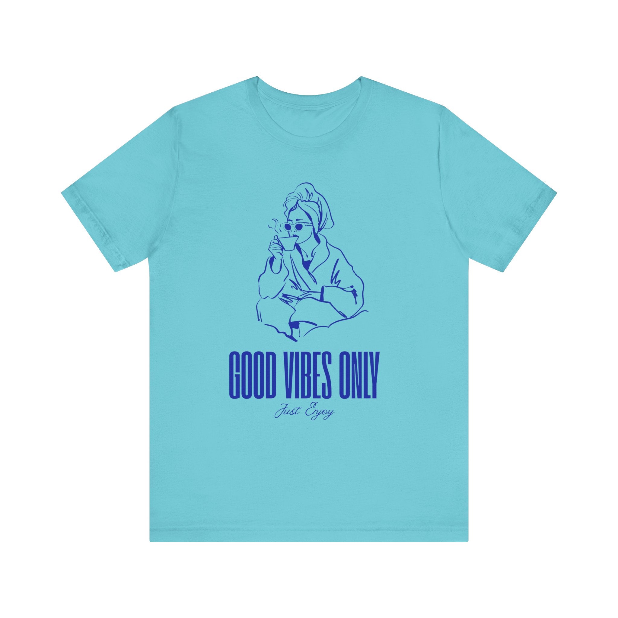 Good Vibes Only Unisex Jersey Tee - Relaxed Fit, Casual Outing, Gift for Friend, Positive Energy Shirt, Summer Wear
