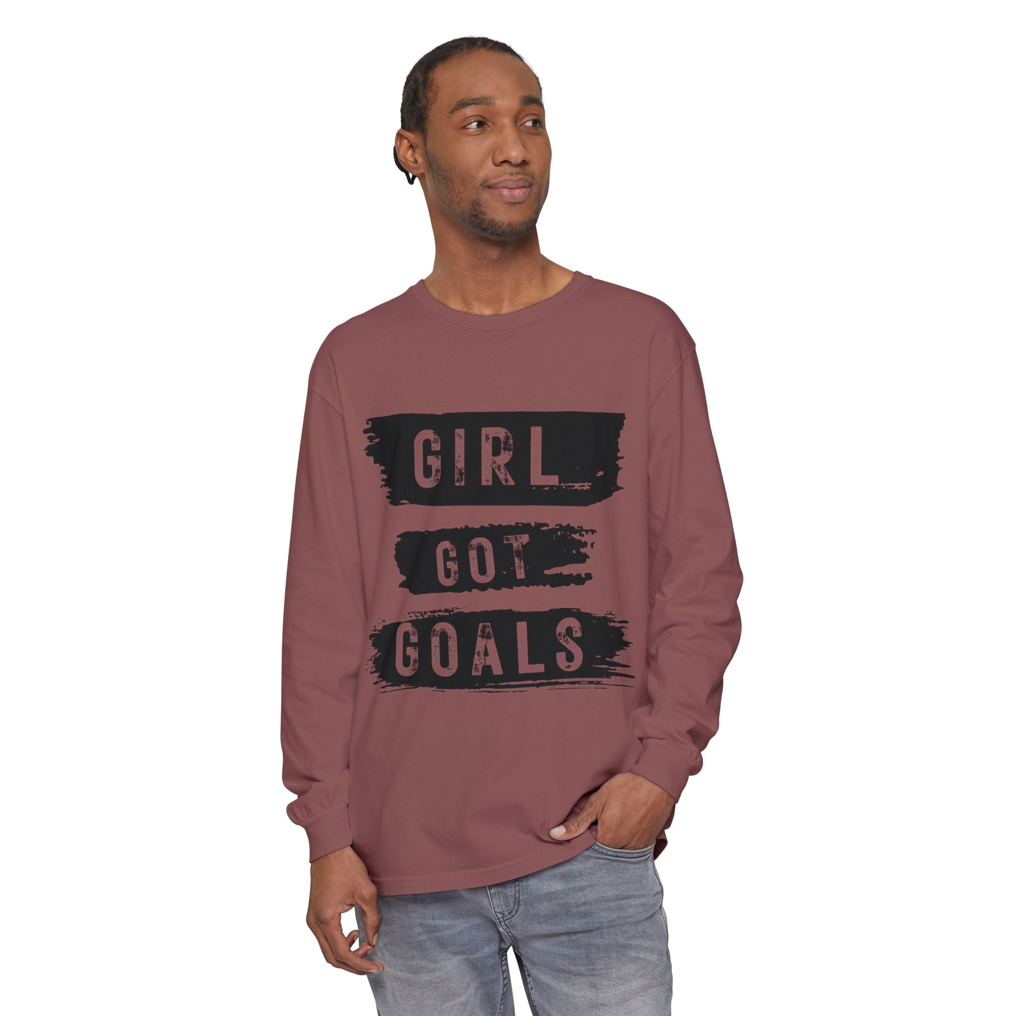 Girl Got Goals Long Sleeve T-Shirt | Motivational Apparel, Unisex Tees, Inspirational Gift, Casual Wear, Trendy Clothing