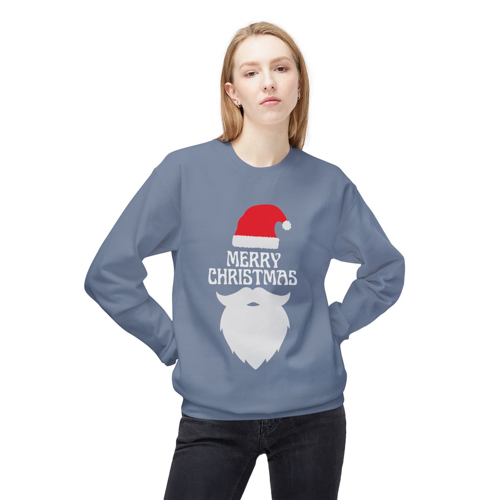 Christmas Sweatshirt, Unisex Fleece Crew, Merry Christmas Sweater, Holiday Apparel, Seasonal Gift, Winter Comfort
