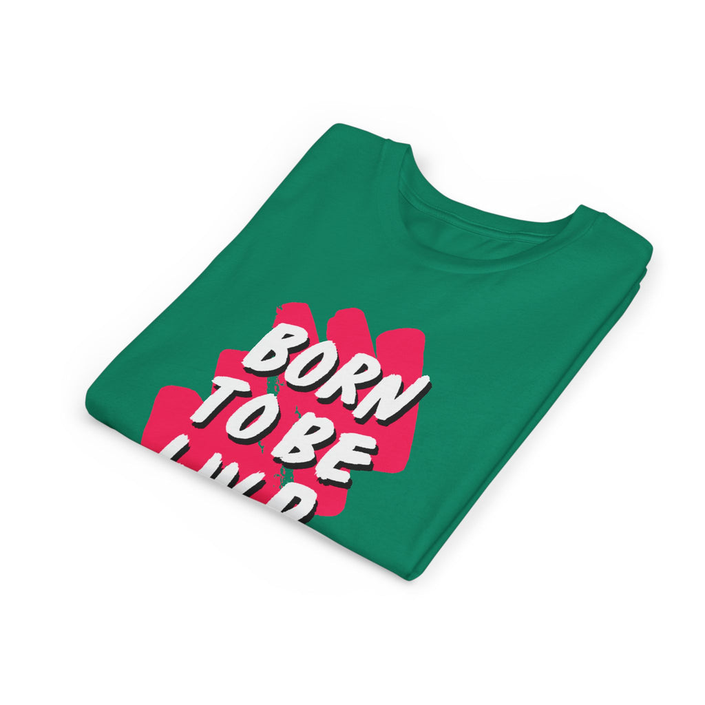 Youth Short Sleeve Tee - Born to Be Wild, Adventure Tee, Kids Casual Shirt, Summer Vibes, Birthday Gift, Fun Playwear