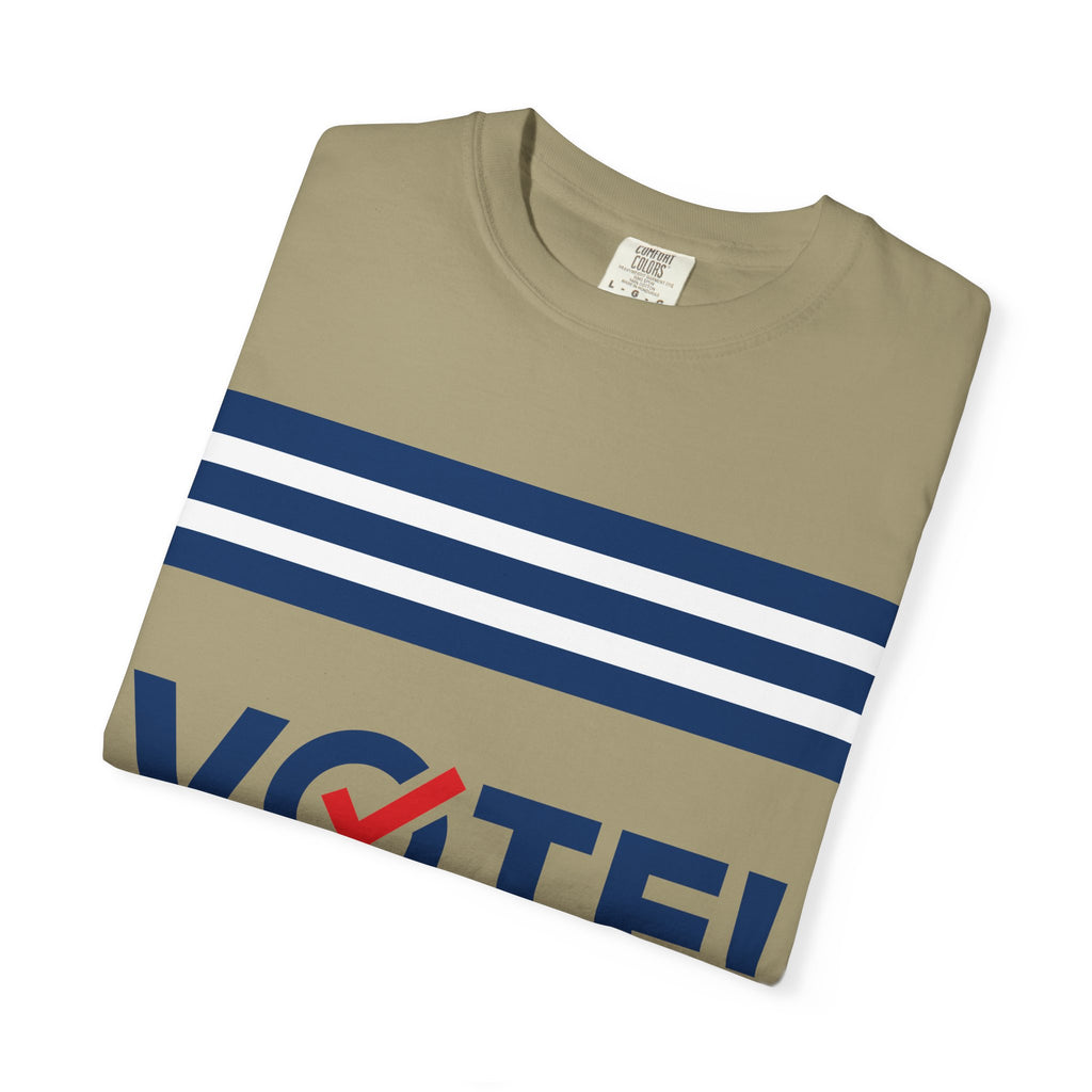 Vote! Garment-Dyed T-Shirt | Unisex Voter Apparel, Election Day Outfit, Political Statement Tee, Casual Advocacy Shirt, Gift for Activists