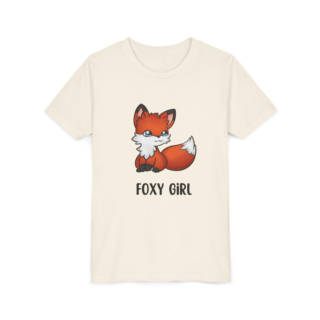 Foxy Girl Youth Tee, Cute Animal Shirt, Kids' Graphic Tee, Fun Fashion, Birthday Gift, Playful Style