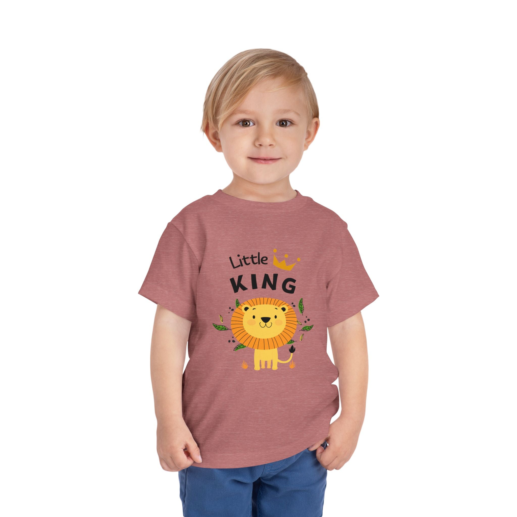 Little King Toddler Tee, Cute Kids T-Shirt, Birthday Gift for Toddler, Playful Toddler Outfit, Lion Graphic Tee, Fun Kids Apparel