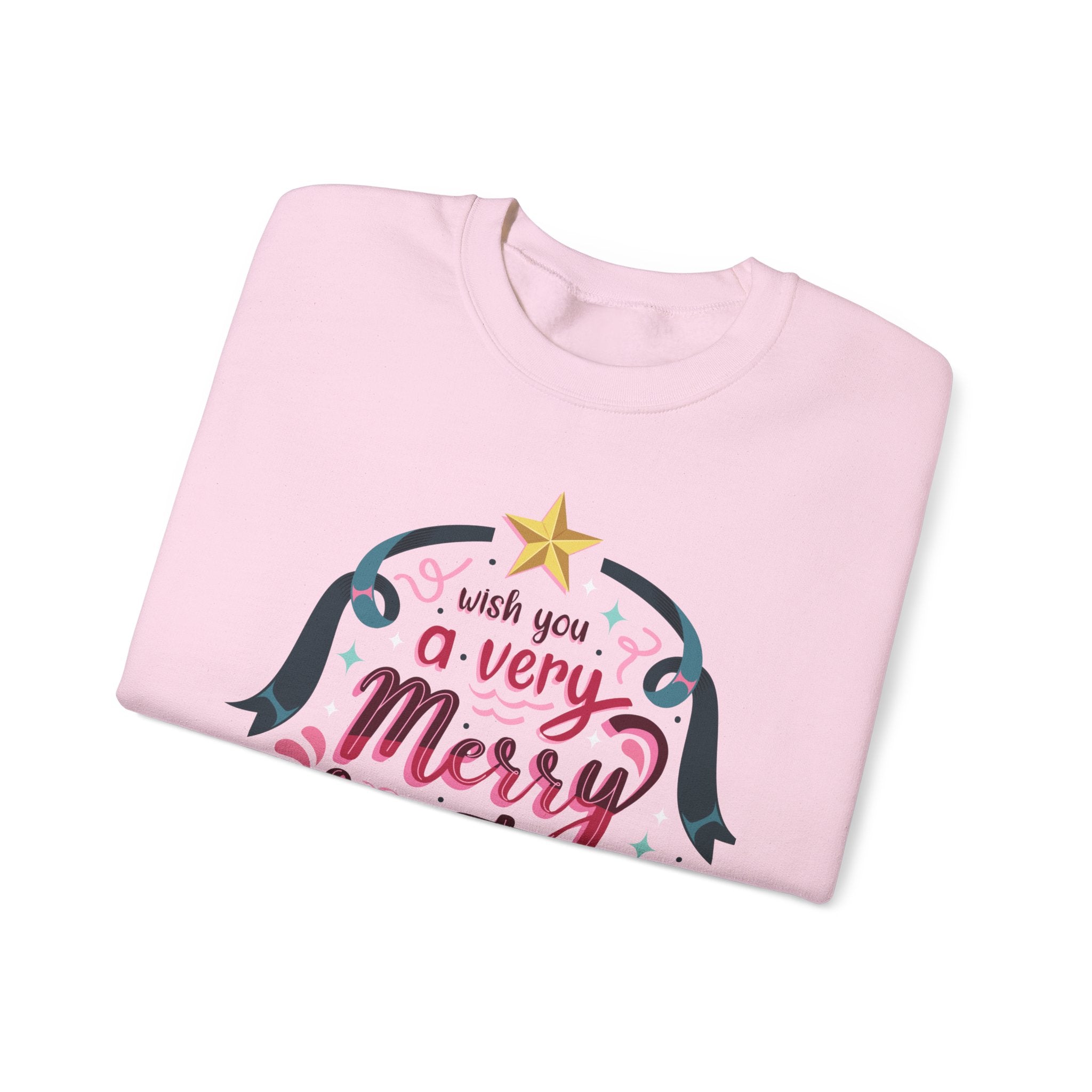 Merry Christmas Sweatshirt, Cozy Holiday Apparel, Unisex Christmas Gift, Festive Crewneck, Winter Wardrobe Essential