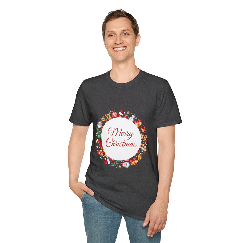 Merry Christmas Unisex T-Shirt, Holiday Apparel, Christmas Gift, Festive Tee, Seasonal Wear, Unisex T-Shirt