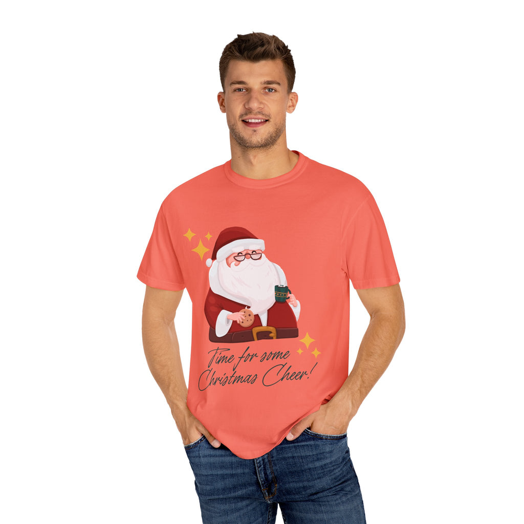 Festive Christmas T-Shirt, Holiday Apparel, Santa Graphic Tee, Unisex Christmas Gift, Seasonal Outfit, Cheerful Holiday Wear