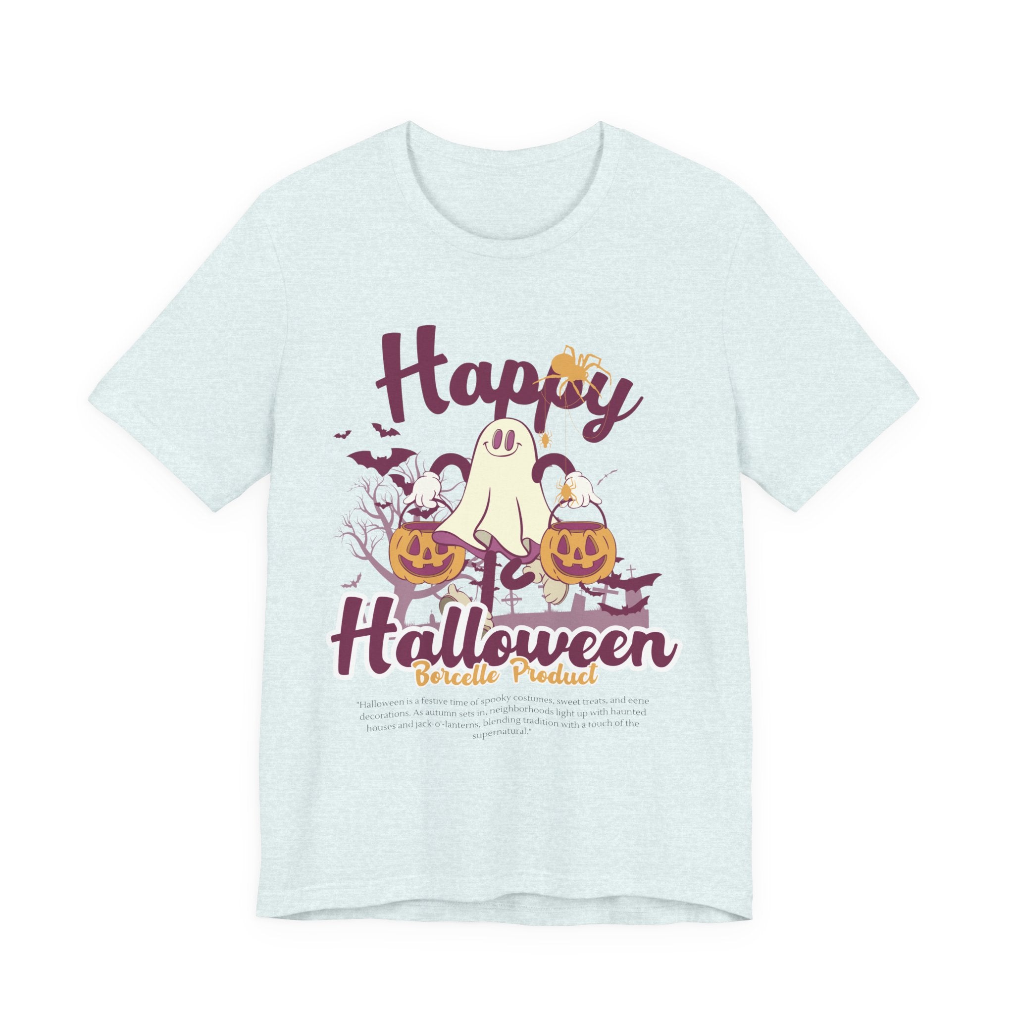 Halloween Unisex T-Shirt, Cute Ghost Tee, Fall Apparel, Kids Halloween Costume, Spooky Season Shirt, Trick or Treat Gift