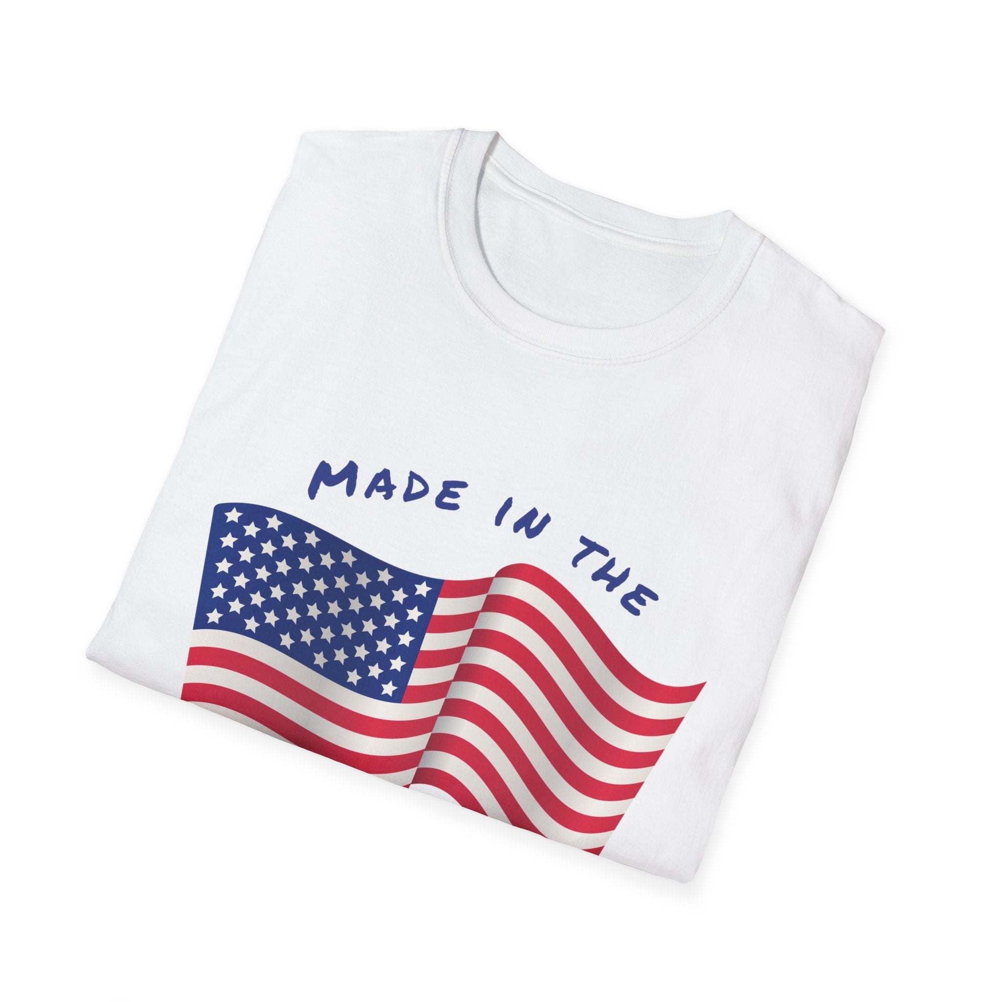 Patriotic Unisex T-Shirt, USA Flag Tee, Made in the USA Shirt, Independence Day Apparel, Gift for Veterans, Casual Wear