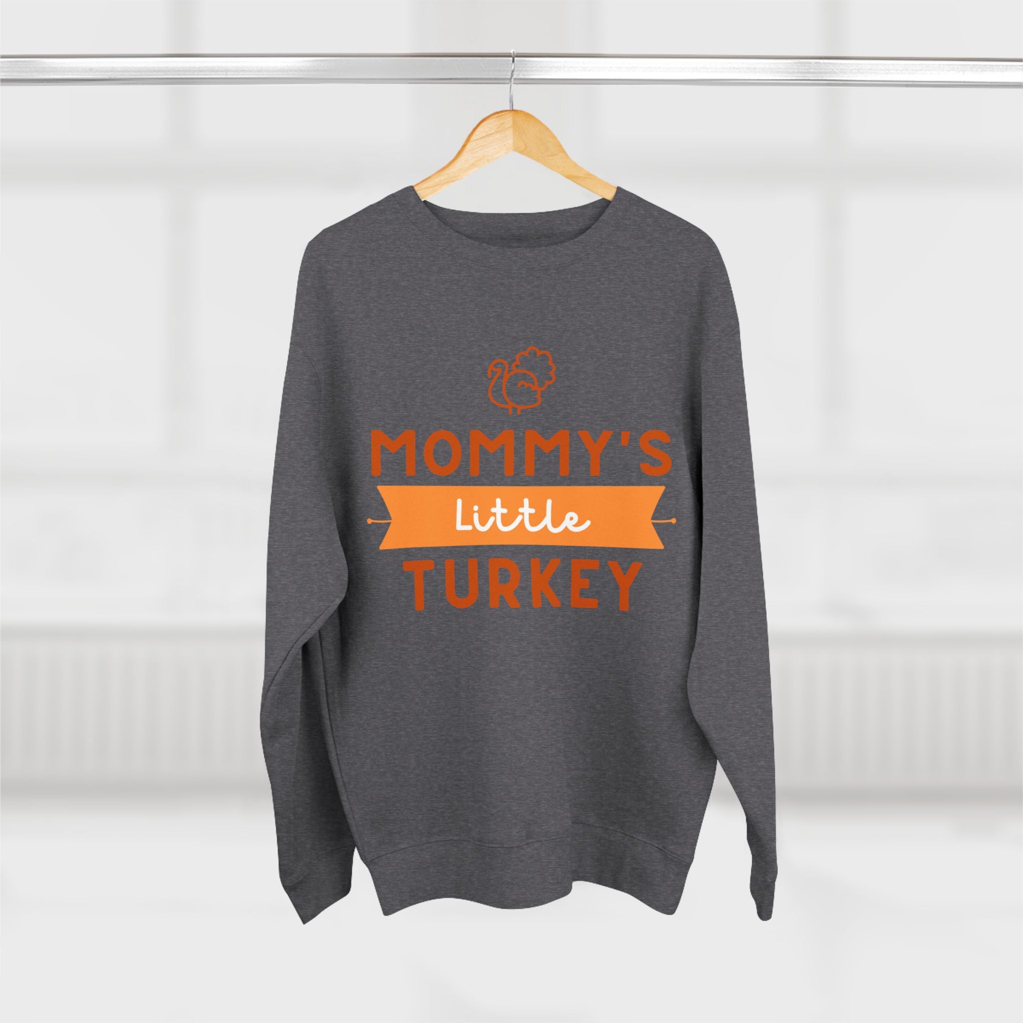 Mommy's Little Turkey Sweatshirt, Thanksgiving Sweater, Family Holiday Outfit, Unisex Crewneck, Festive Fall Apparel