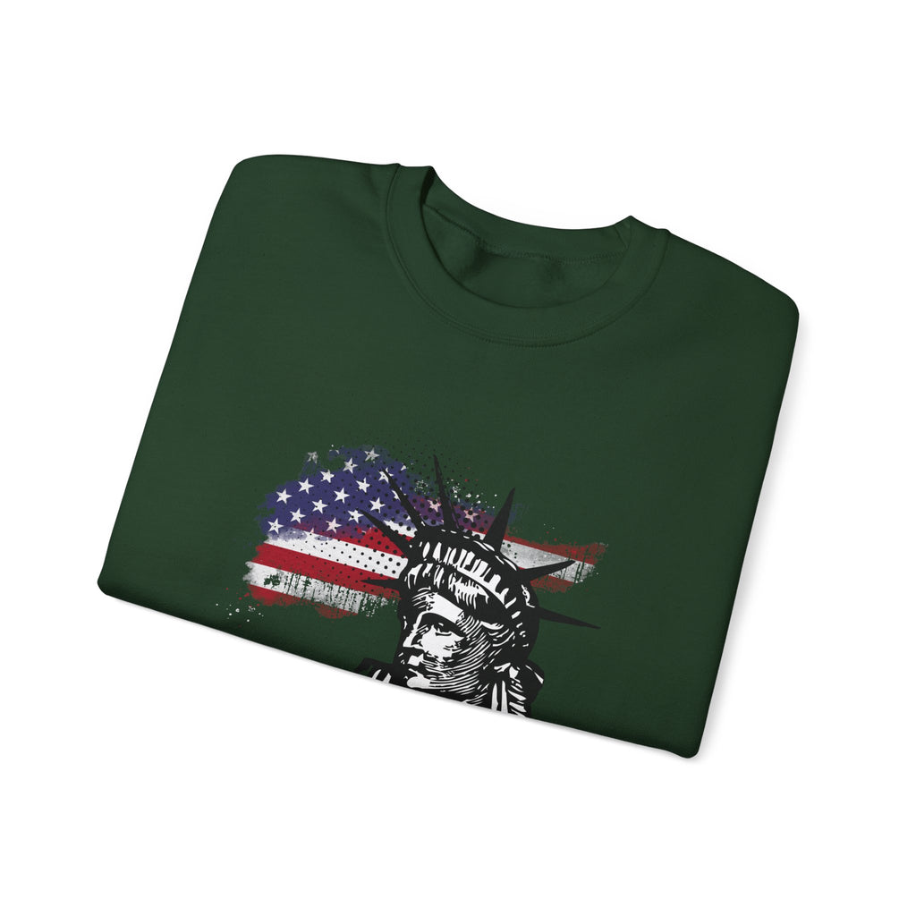 Justice Crewneck Sweatshirt - Unisex Heavy Blend, Patriotic Apparel, Comfortable Gift for Activists, USA Theme, Everyday Wear