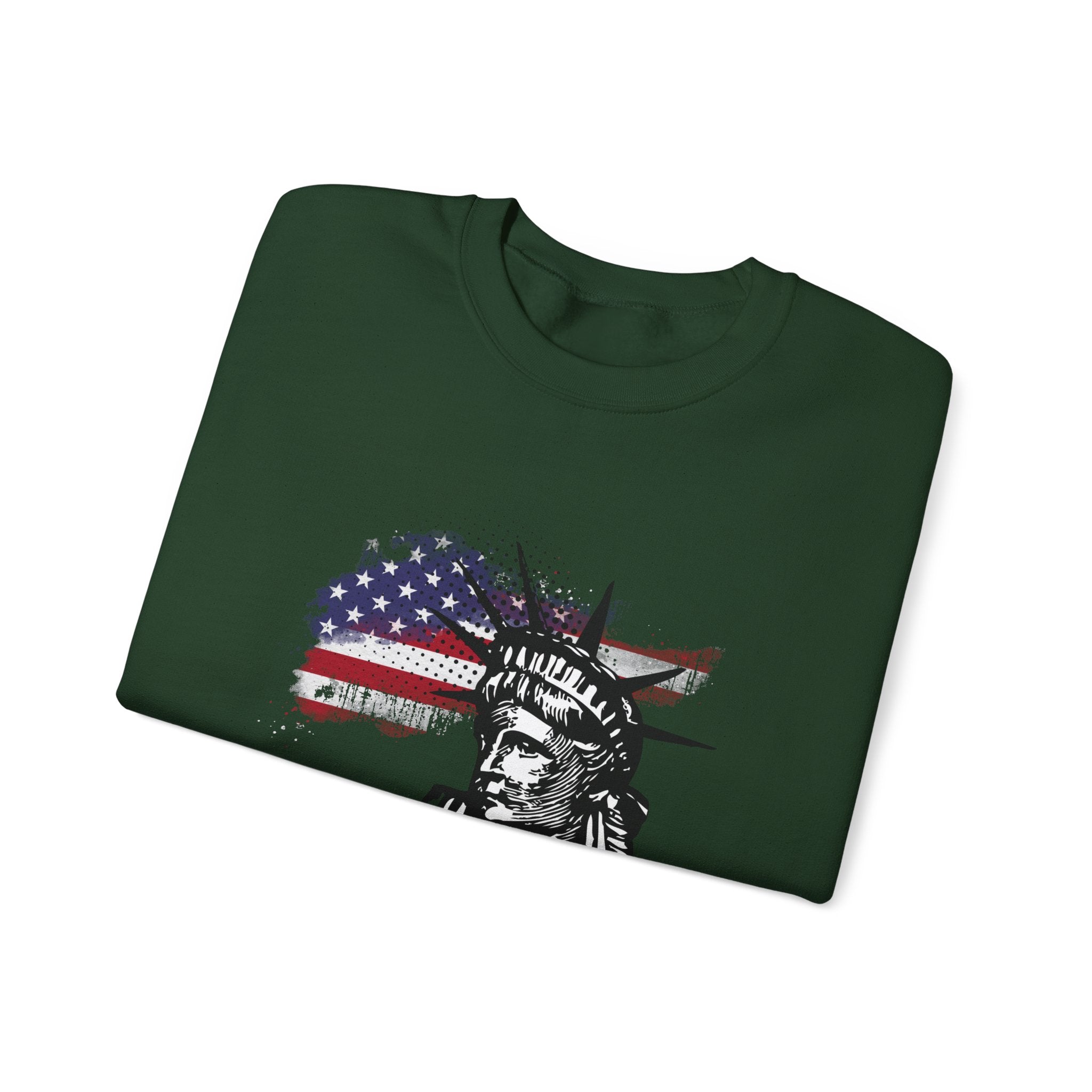 Justice Crewneck Sweatshirt - Unisex Heavy Blend, Patriotic Apparel, Comfortable Gift for Activists, USA Theme, Everyday Wear