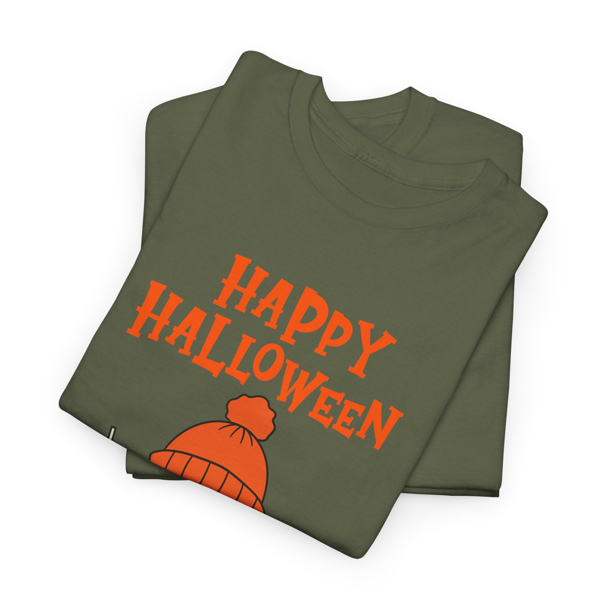Happy Halloween Ghost Tee, Unisex Cotton T-Shirt, Halloween Apparel, Fall Fashion, Cute Halloween Gift, Ghost Tee