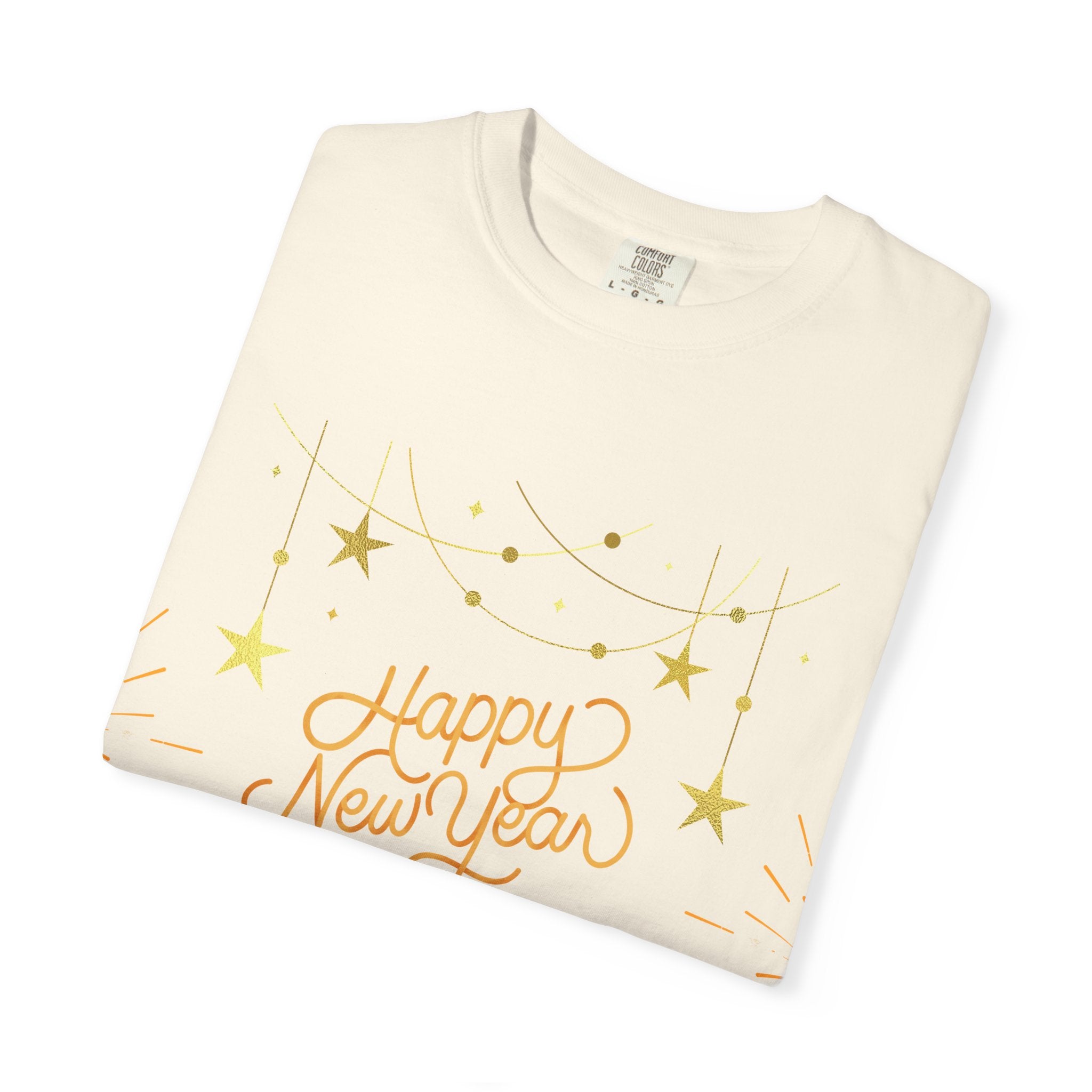 New Year Celebration T-Shirt | Unisex Garment-Dyed Tee with Happy New Year 2026 Design, Festive Apparel, Holiday Gift, Party Wear