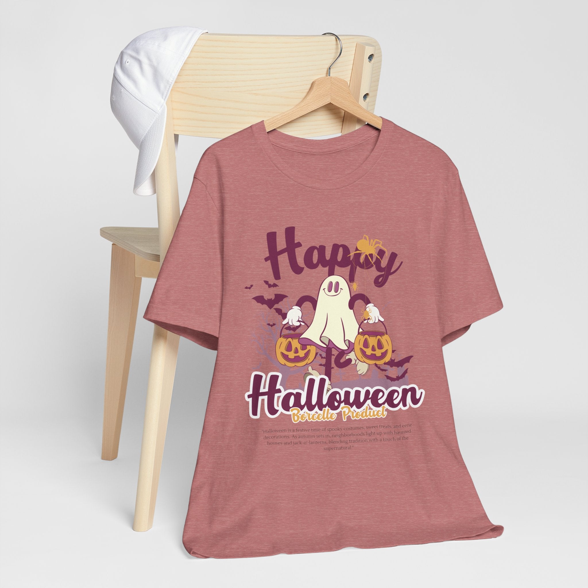 Halloween Unisex T-Shirt, Cute Ghost Tee, Fall Apparel, Kids Halloween Costume, Spooky Season Shirt, Trick or Treat Gift
