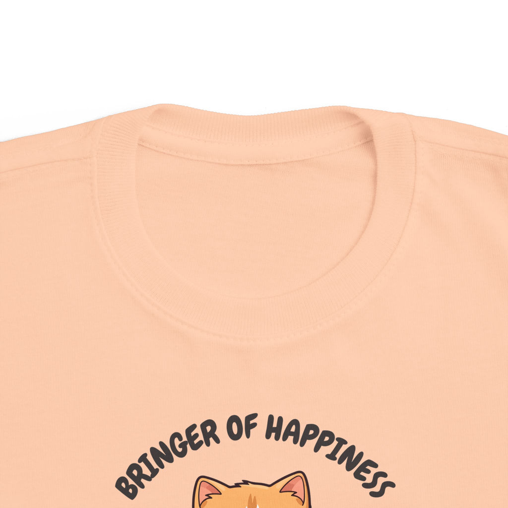 Toddler Cat-Inspired Tee - Celebrate Joy & Creativity, Cute Yellow Shirt, Gift for Kids, Funny Animal Apparel, Everyday Playwear