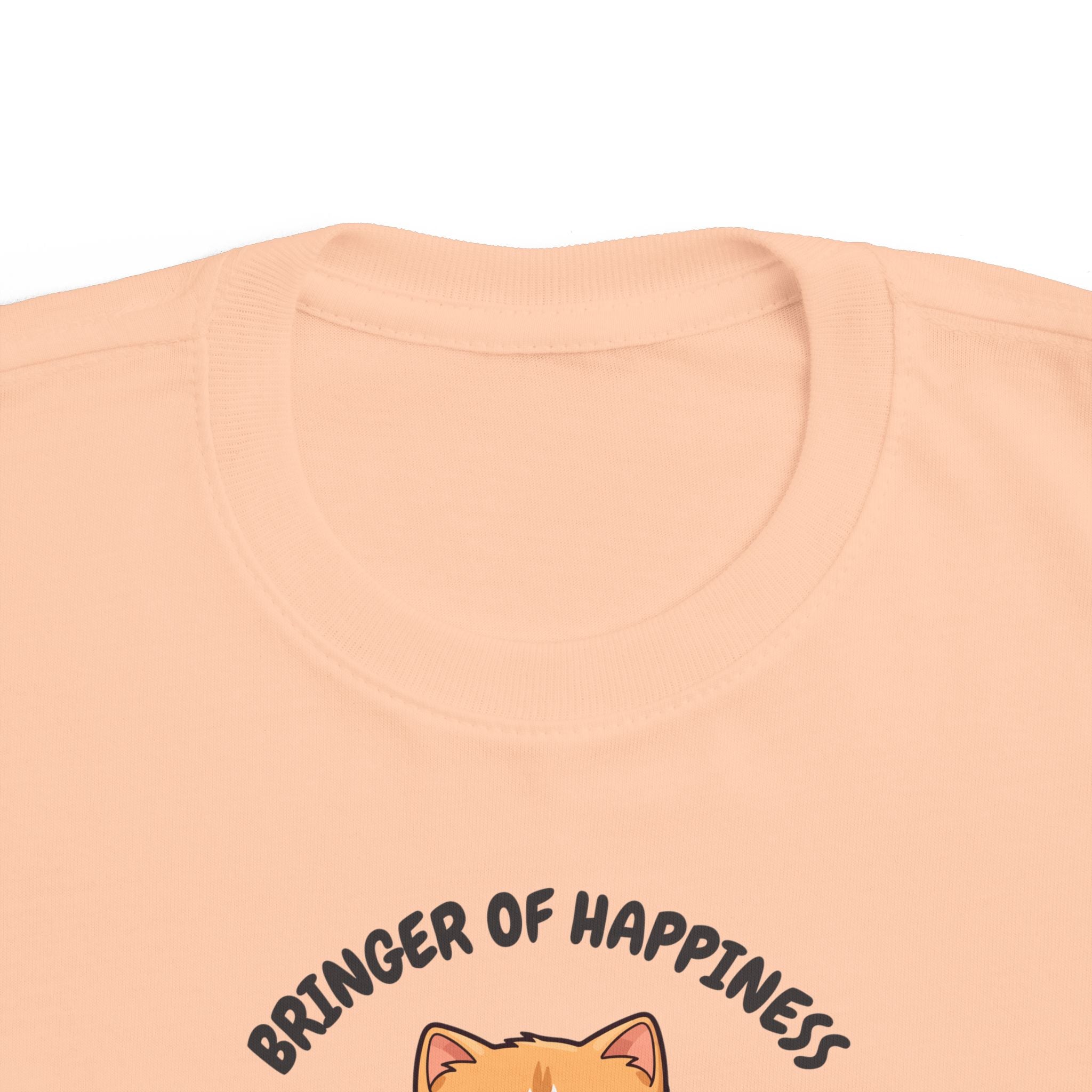 Toddler Cat-Inspired Tee - Celebrate Joy & Creativity, Cute Yellow Shirt, Gift for Kids, Funny Animal Apparel, Everyday Playwear