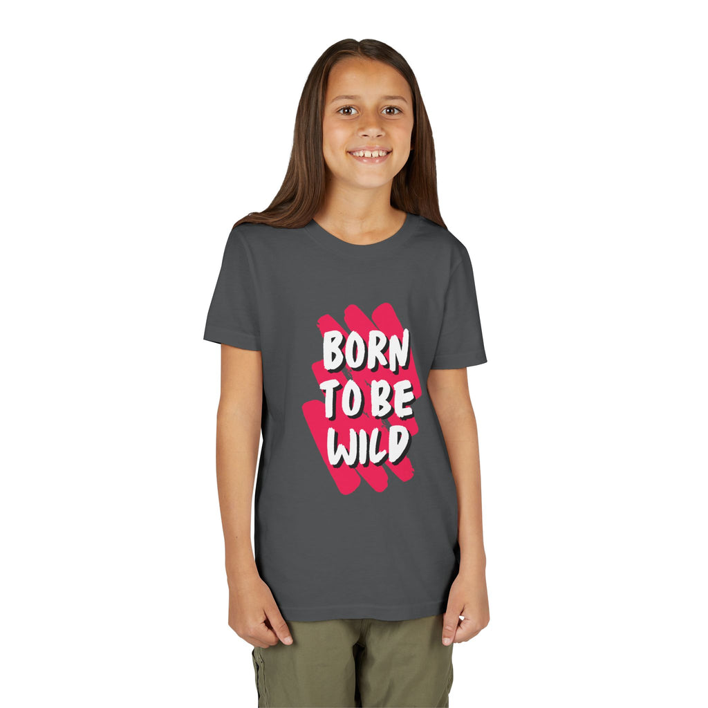 Youth Short Sleeve Tee - Born to Be Wild, Adventure Tee, Kids Casual Shirt, Summer Vibes, Birthday Gift, Fun Playwear