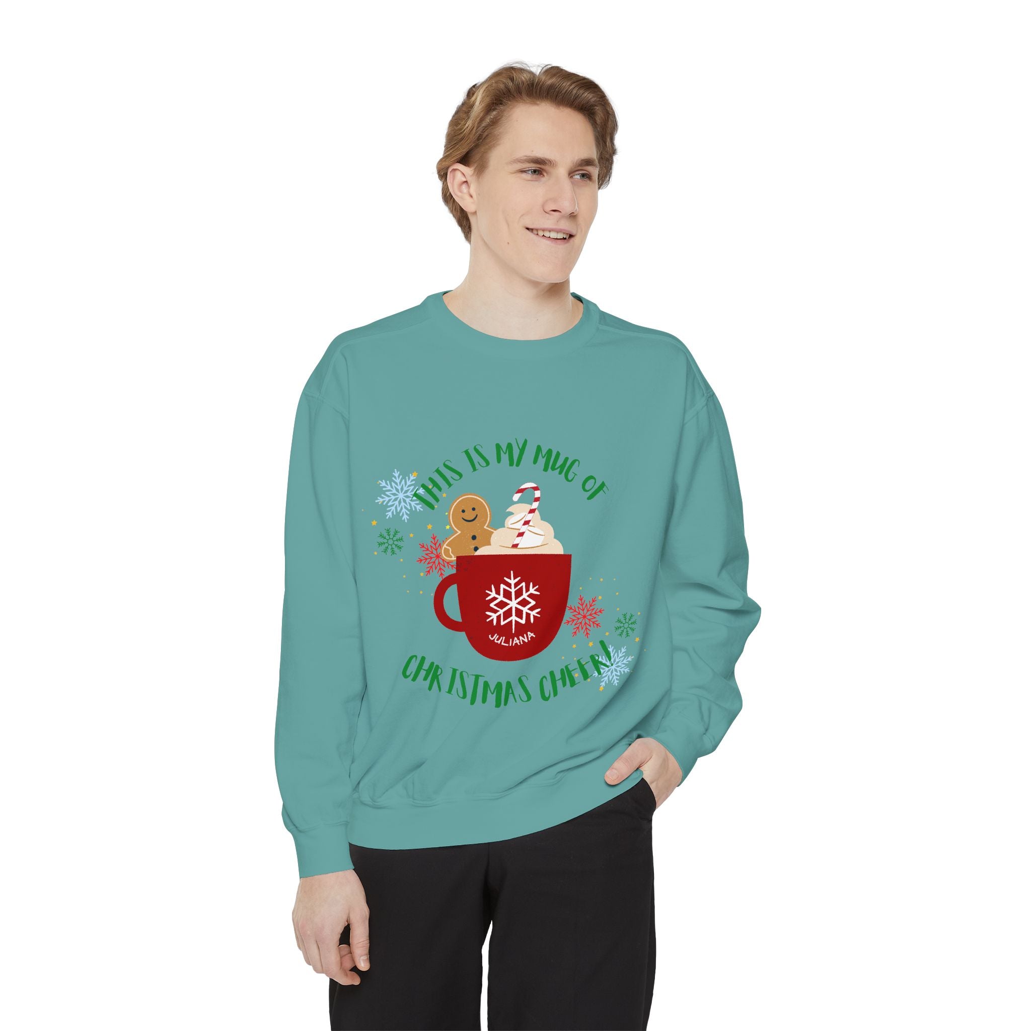 Cozy Holiday Sweatshirt with Festive Mug Design, Christmas Gift, Unisex Sweater, Winter Wardrobe Essential, Cute Holiday Apparel, [...]
