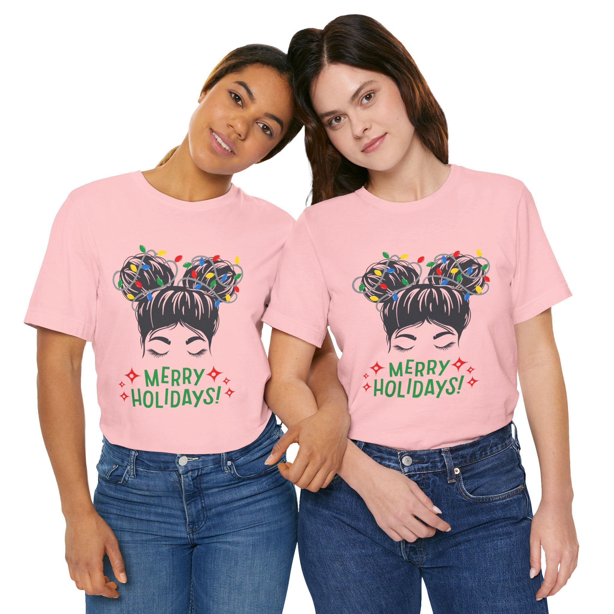 Festive Holiday Tee - Merry Holidays Graphic, Unisex Jersey Short Sleeve Shirt, Christmas Apparel, Seasonal Gift, Cozy Vibes