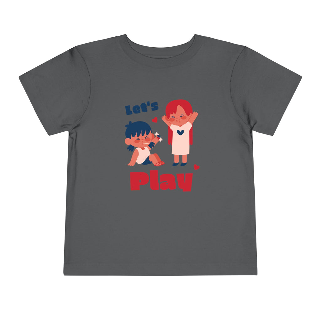 Playful Toddler Tee, Let's Play Shirt, Kids Short Sleeve Top, Fun Toddler Clothing, Adorable Kids Tee