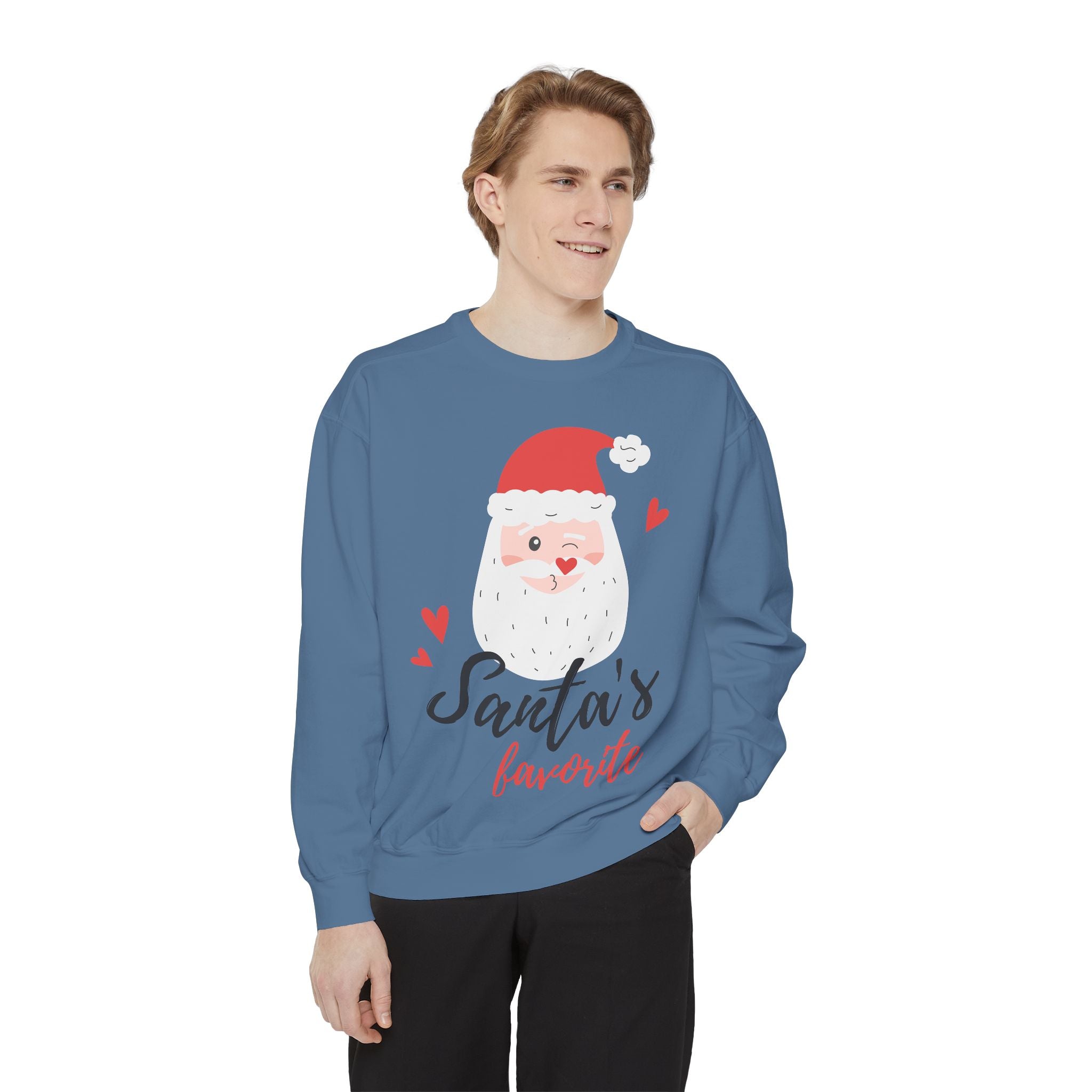 Santa's Favorite Sweatshirt, Holiday Apparel, Gift for Christmas, Unisex Pullover, Festive Sweater, Cozy Sweatshirt
