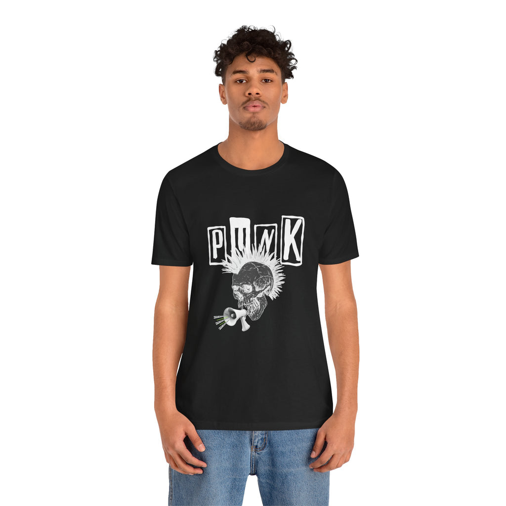 Punk Skull Graphic Tee, Unisex T-Shirt, Alternative Fashion Shirt, Edgy Clothing, Gift for Music Lovers