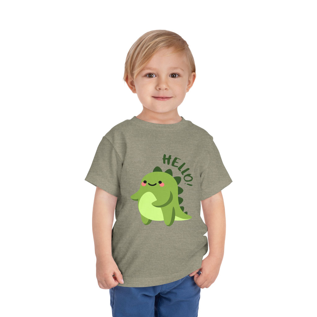 Cute Dinosaur Toddler Tee - Playful Kids Short Sleeve Shirt, Perfect for Gifts, Birthdays, Parties, Everyday Wear