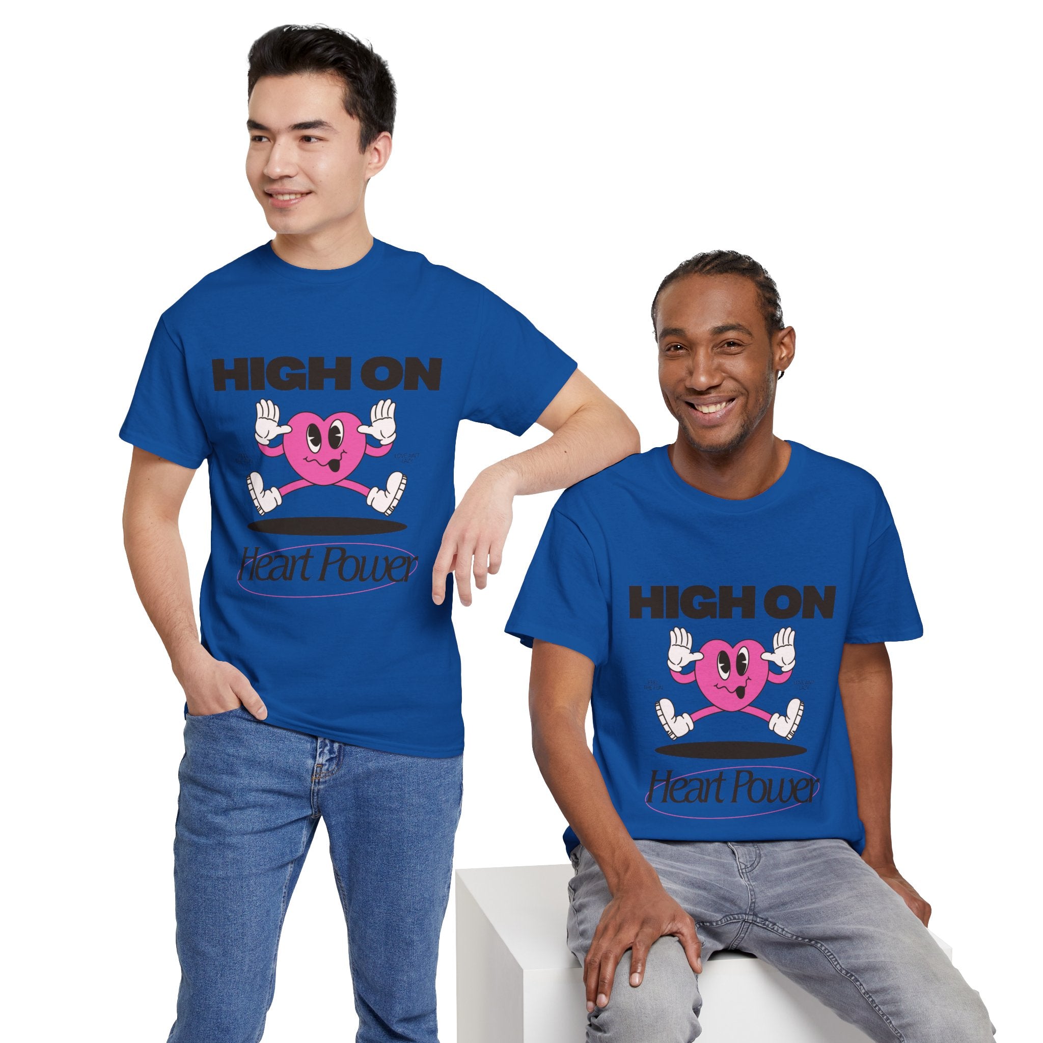 Heart Power Unisex T-Shirt Design | Graphic Tee for Men & Women | Streetwear Aesthetic T-Shirt