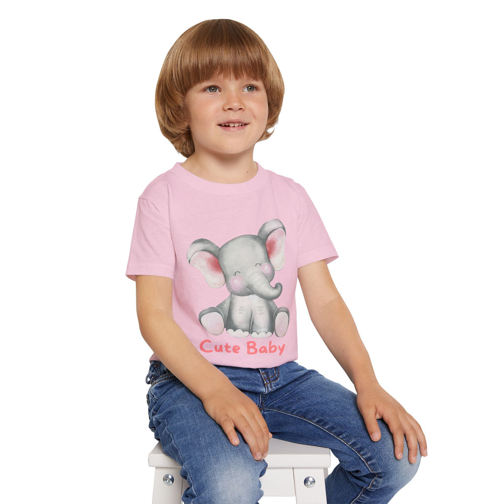 Cute Baby Elephant Toddler T-shirt, Preschool, Baby Shower Gift, Toddler Apparel, Kids Birthday, Cute Animal Clothing