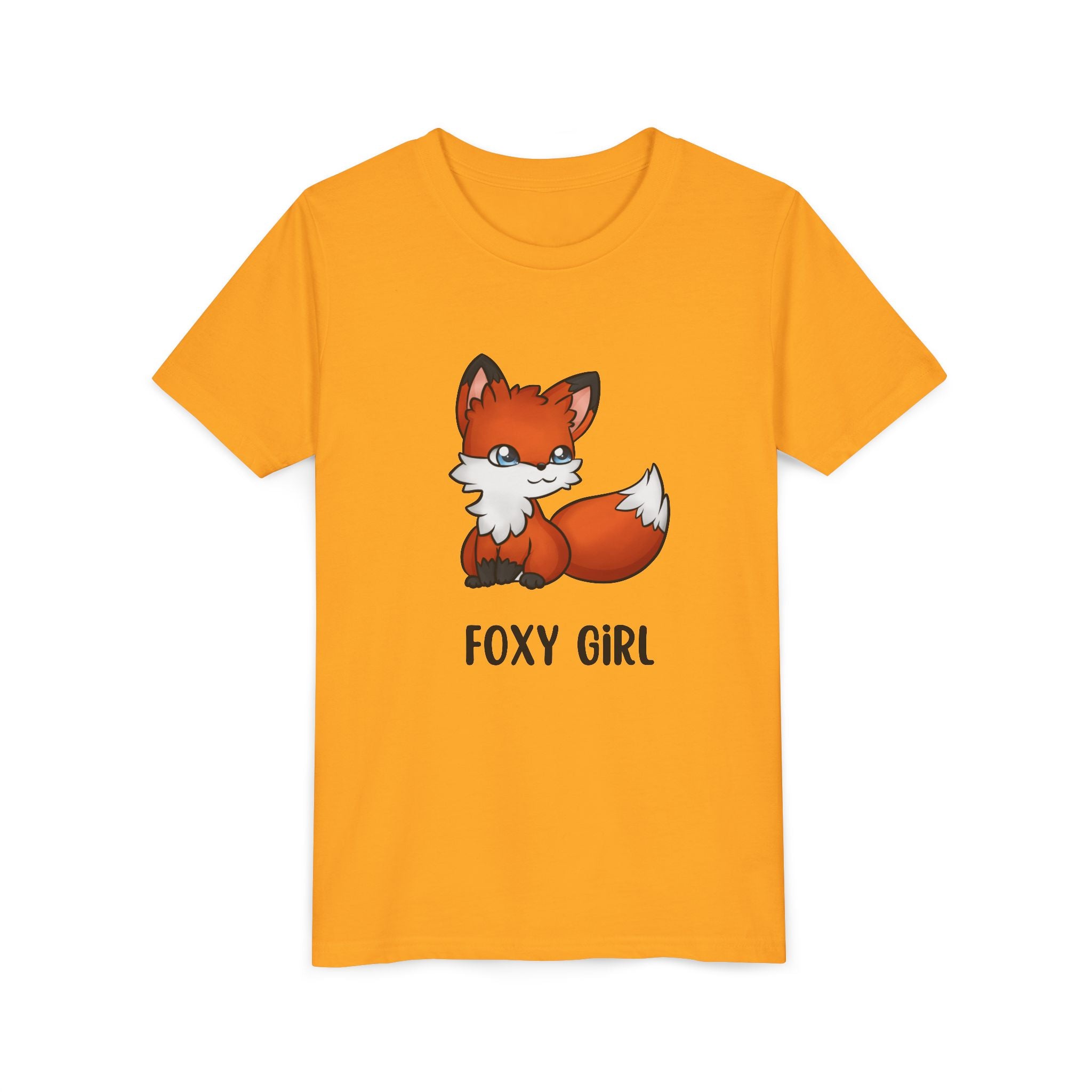 Foxy Girl Youth Tee, Cute Animal Shirt, Kids' Graphic Tee, Fun Fashion, Birthday Gift, Playful Style