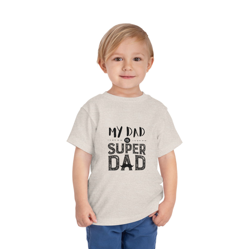 Toddler Super Dad Tee, Gift for Father's Day, Kids Birthday Shirt, Father's Day Celebration, Cute Toddler Outfit