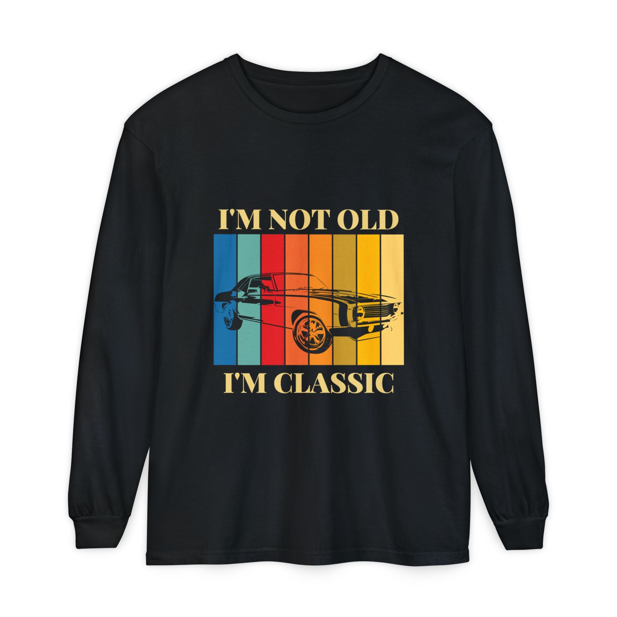 Classic Car Long Sleeve Tee - Perfect Gift for Car Enthusiasts, Vintage Lovers, Birthdays, and Retro Style