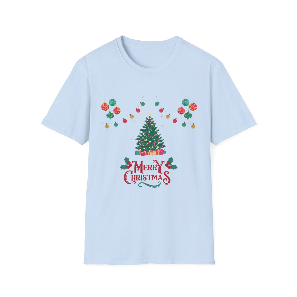 Merry Christmas Unisex T-Shirt, Festive Tee, Holiday Apparel, Winter Gift, Cozy Christmas Style, Unisex Softstyle Shirt