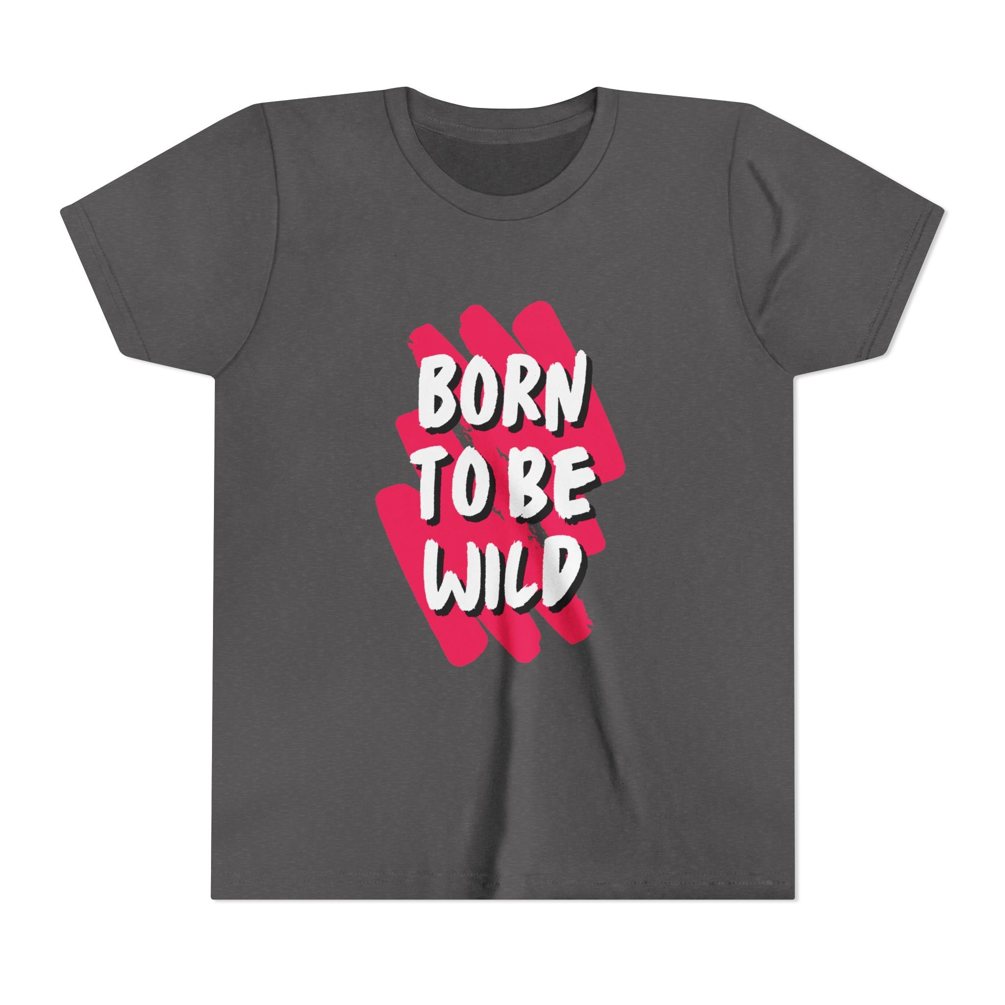 Youth Short Sleeve Tee - Born to Be Wild, Adventure Tee, Kids Casual Shirt, Summer Vibes, Birthday Gift, Fun Playwear
