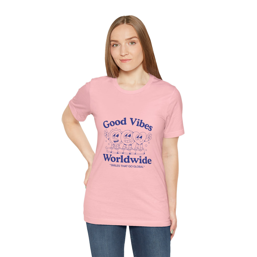 Good Vibes Unisex Tee, Casual Shirt, Affirmation T-Shirt, Everyday Wear, Gift for Friends