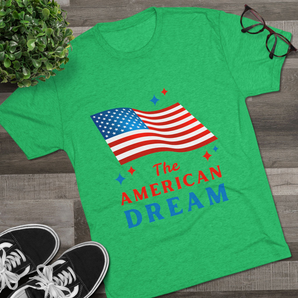 American Dream Unisex Crew Tee, Patriotic Shirt, Independence Day Tee, Casual Summer Top, Gift for Proud Americans