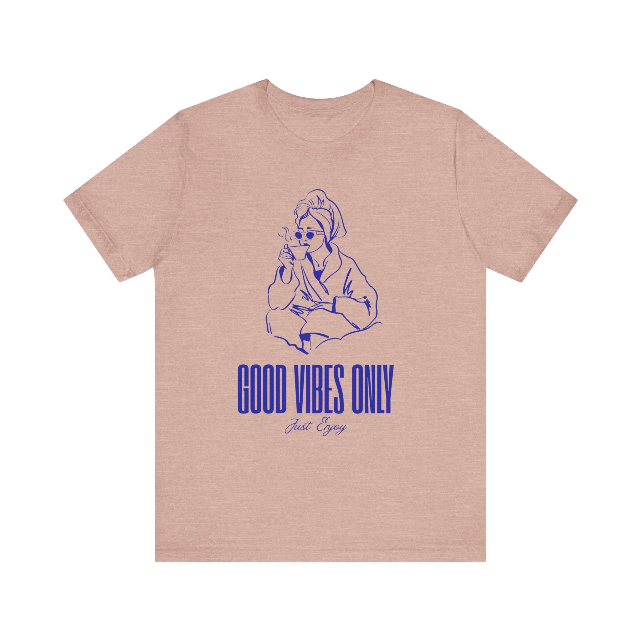 Good Vibes Only Unisex Jersey Tee - Relaxed Fit, Casual Outing, Gift for Friend, Positive Energy Shirt, Summer Wear