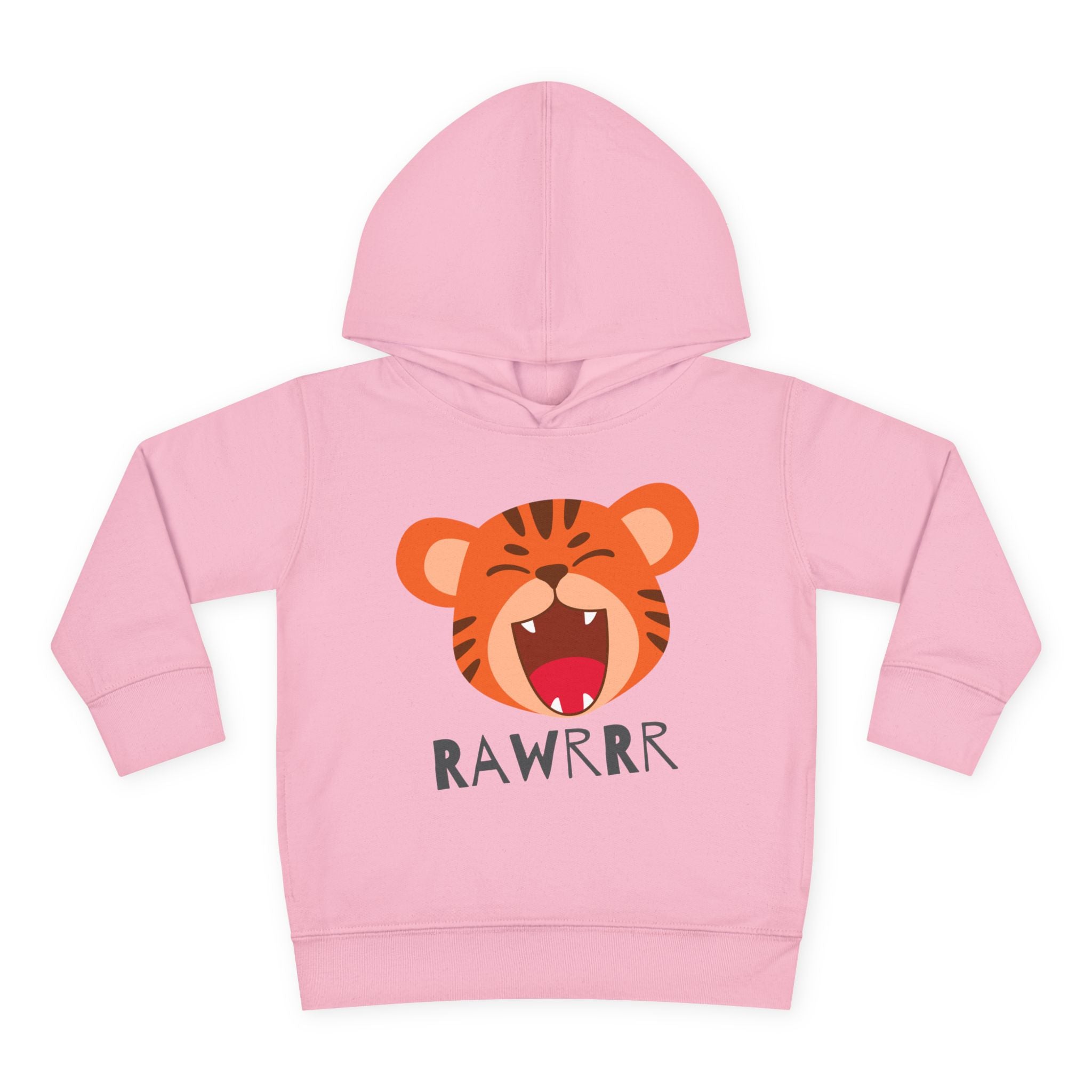 Cute Tiger Design Toddler Hoodie, Kids Pullover, Fleece Sweatshirt, Animal Lover Gift, Birthday Present, Fun Playwear