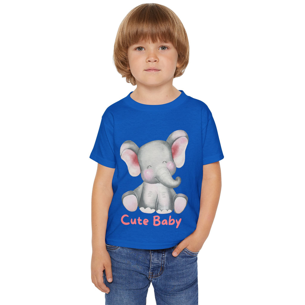 Cute Baby Elephant Toddler T-shirt, Preschool, Baby Shower Gift, Toddler Apparel, Kids Birthday, Cute Animal Clothing